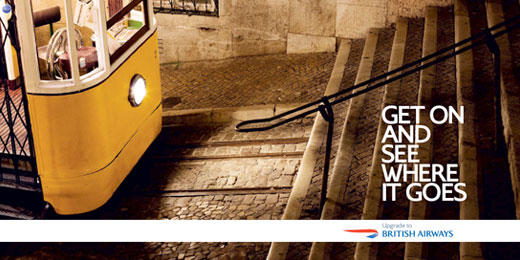 Beautiful photography for the British Airways’ outdoor ad campaign