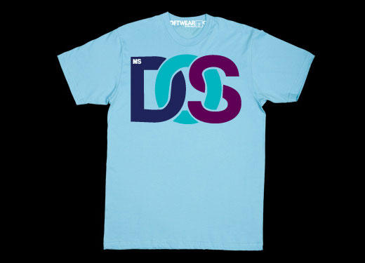 MS-DOS t-shirt by Microsoft, designed by hip-hop artist Common