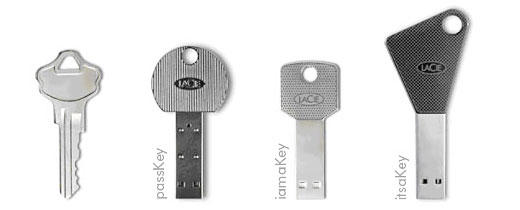 LaCie itsaKey, iamaKey and PassKey USB key drives