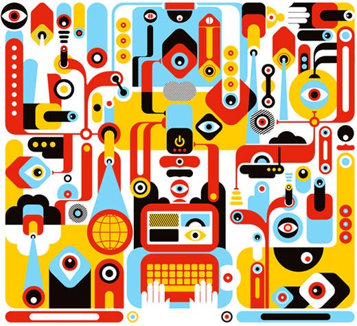 Bold colours, strong geometric shapes and a good eye