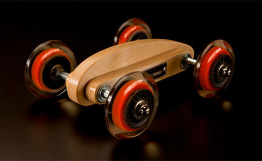 The Boattail Racer, hand made with the most exacting materials on earth, by the Auditorium Toy Co