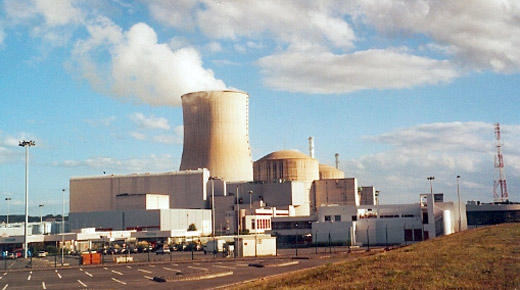 Retro looking picture of the Civaux Nuclear Power Plant in France, or is the air around there different?