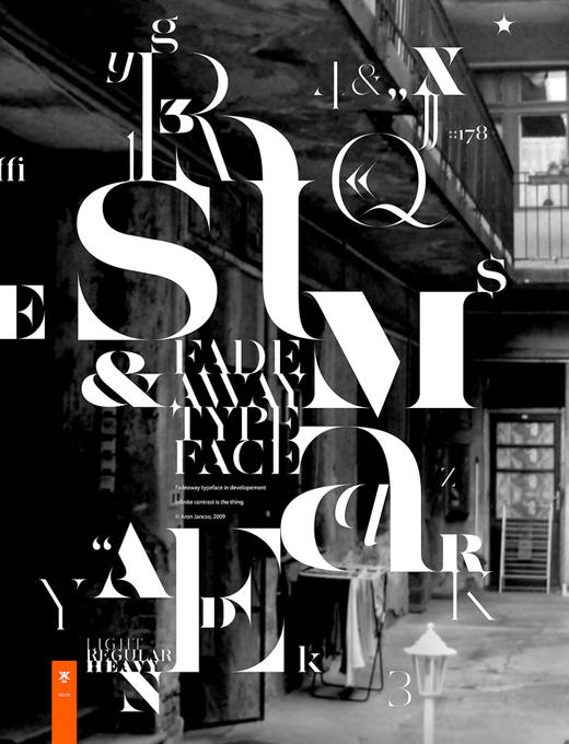 Beautiful typographic experiments and work from Hungarian designer, &Aacute;ron Jancs&oacute;