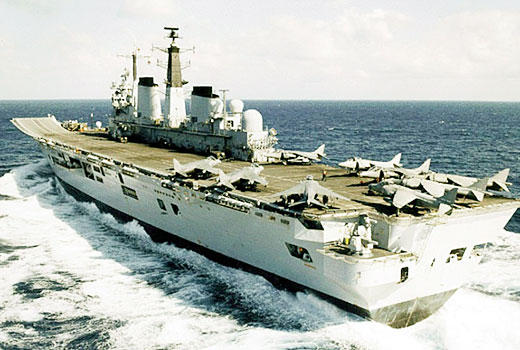 Decommissioned in 2005, the HMS Invincible has been put up for auction