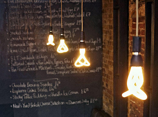 The Plumen lightbulbs consume 80% less energy and last 8 times longer than incandescent bulbs and you'll never need to hide them under anything