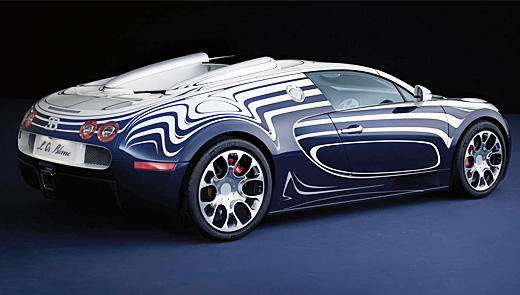 A porcelain coated Bugatti Veyron