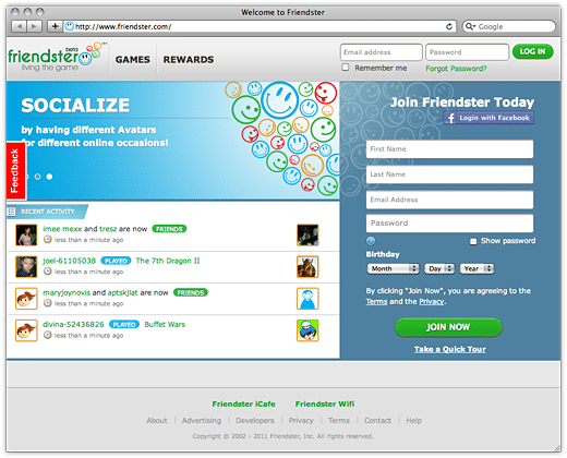 Friendster is now a 'social gaming' platform