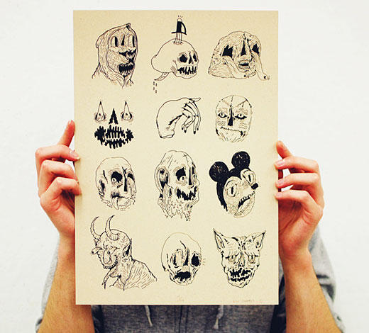 Bill Connors and the Library of Spooky Faces