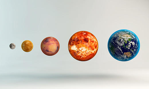 Beautiful renders of the planets in our solar system by David Fuhrer