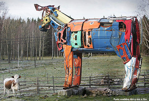 Miina Äkkijyrkkä, a Finnish sculptor, definitely has a fascination with cows