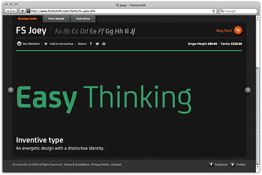 FS Joey on the Fontsmith website