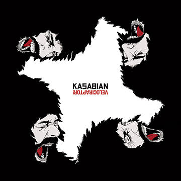 Fairly ho-hum cover art from Kasabian's 2011 album, Velociraptor!
