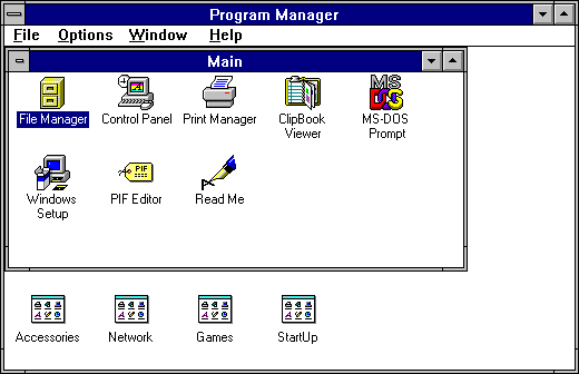Windows 3.11 was the first graphical operating system I used