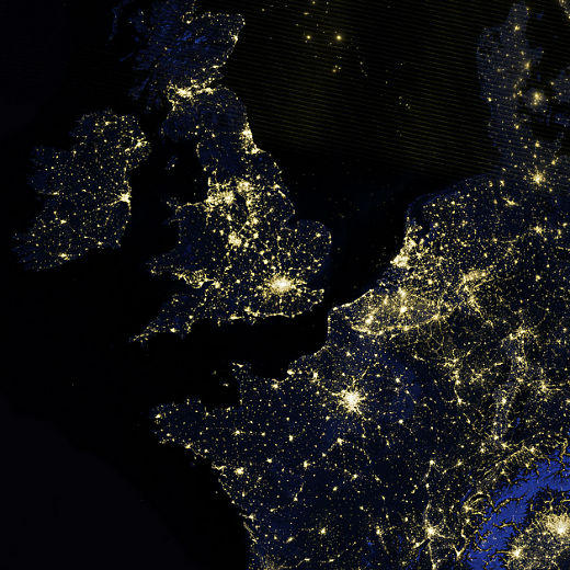 Beautiful pictures from NASA of Olympics host nations past and present