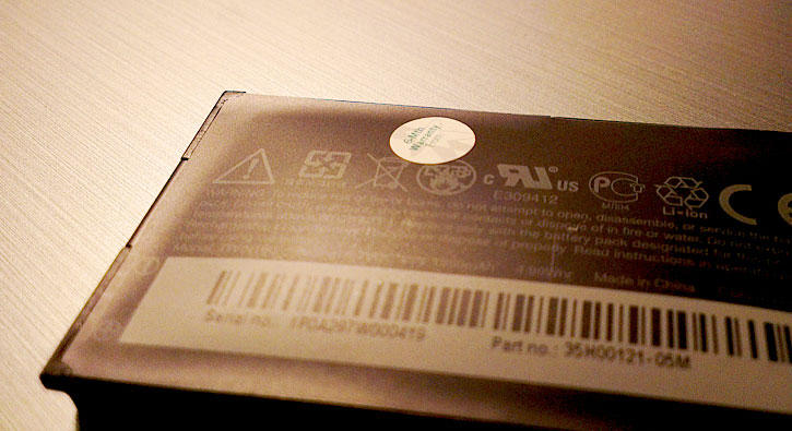 Gas build-up within lithium-ion batteries create a dangerous and swollen battery, like this little fella from my HTC Hero