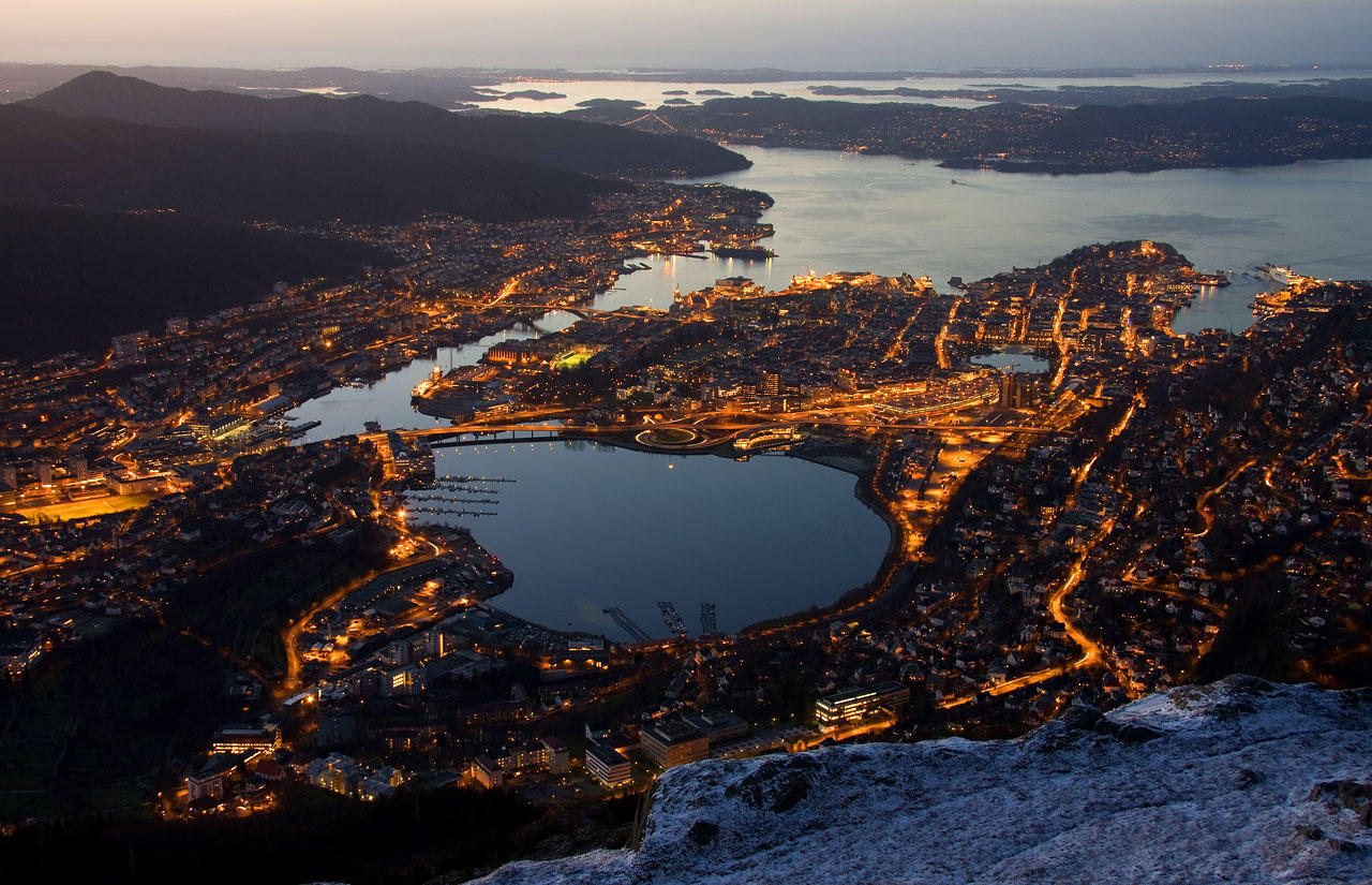 View of Bergen, photographed by Svein-Magne Tunli