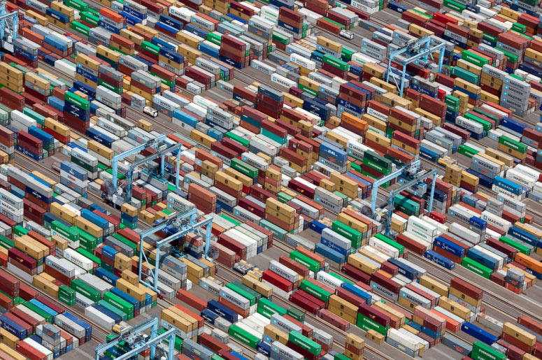 Absolutely stunning photograph of shipping containers