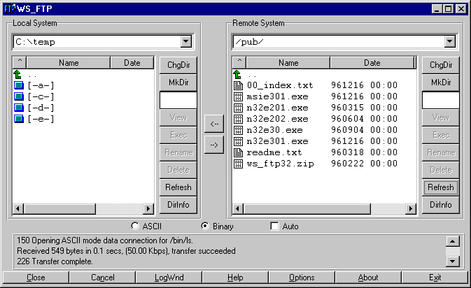 WS_FTP was the shits on Windows 3.11 (and it was free, too)