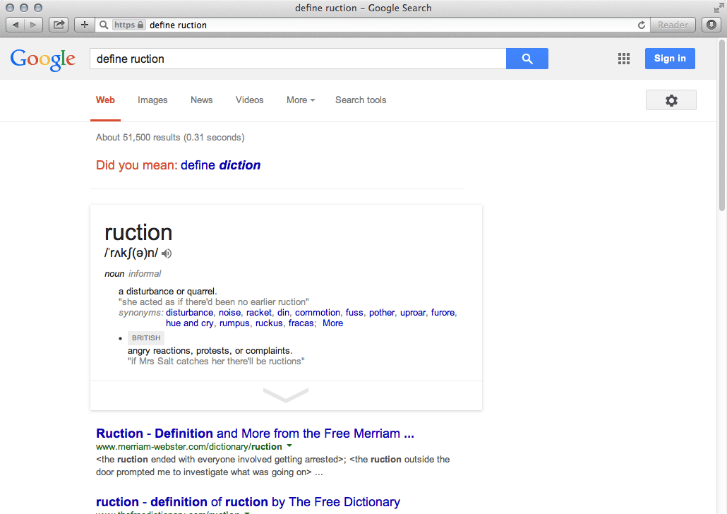 No, I did not mean diction