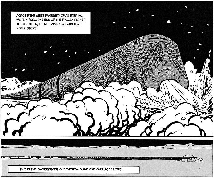 An English translation of ‘Le Transperceneige’, the French graphic novel created by Jacques Lob and Jean-Marc Rochette