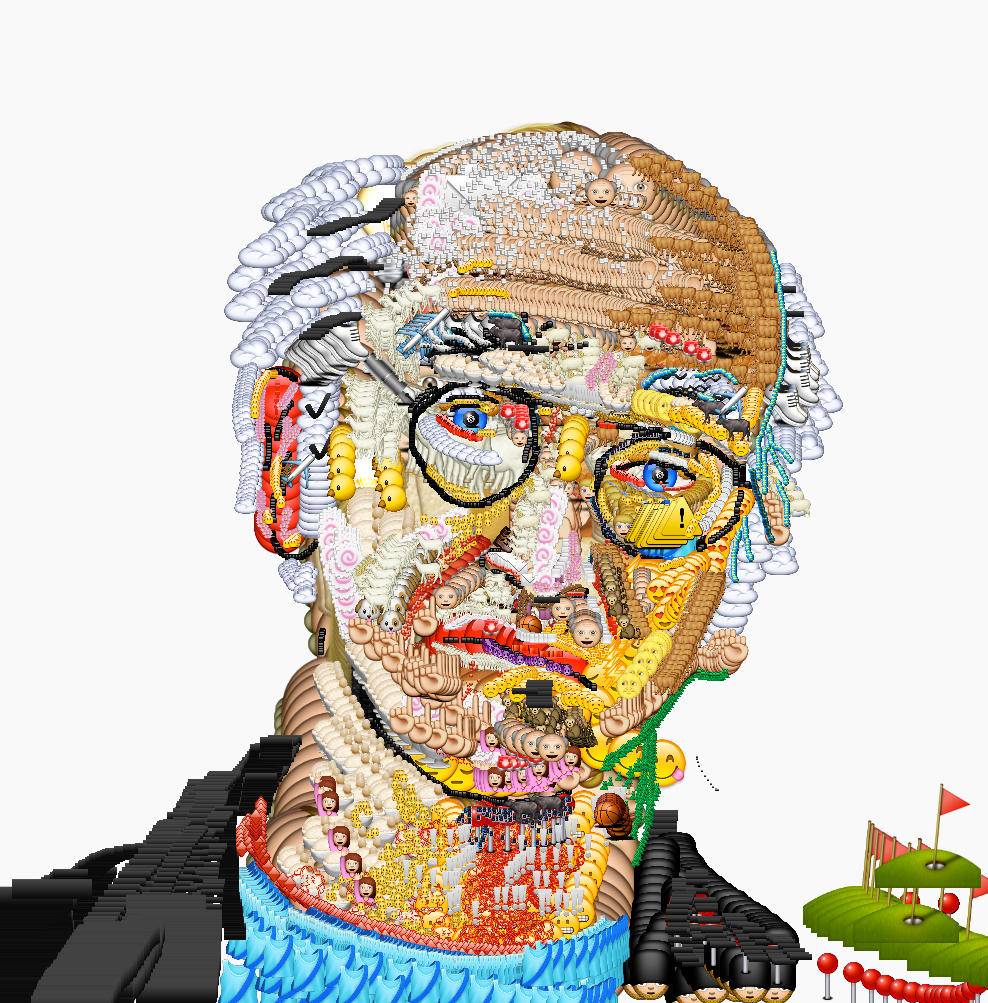 Yung Jake's emoji portrait