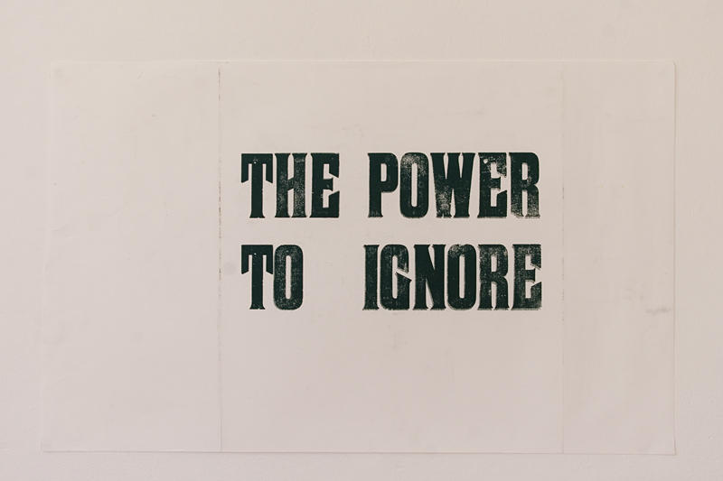 "The Power To Ignore"