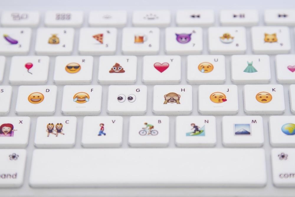 An emoji keyboard from Kickstarter