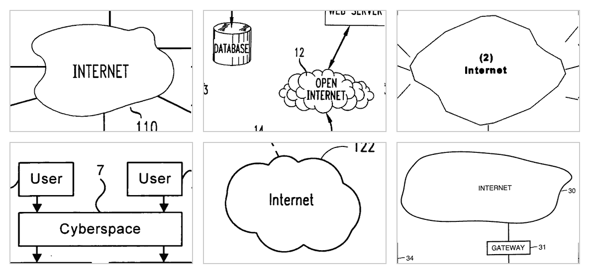 According to patent documents, the internet is mostly a cloud or just lumpy