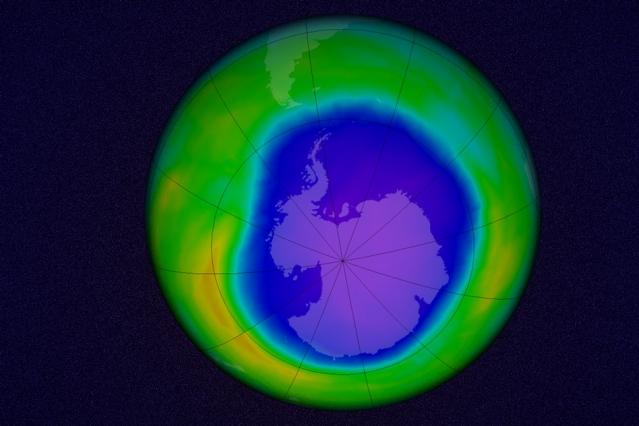 The Antarctic ozone hole has shrunk