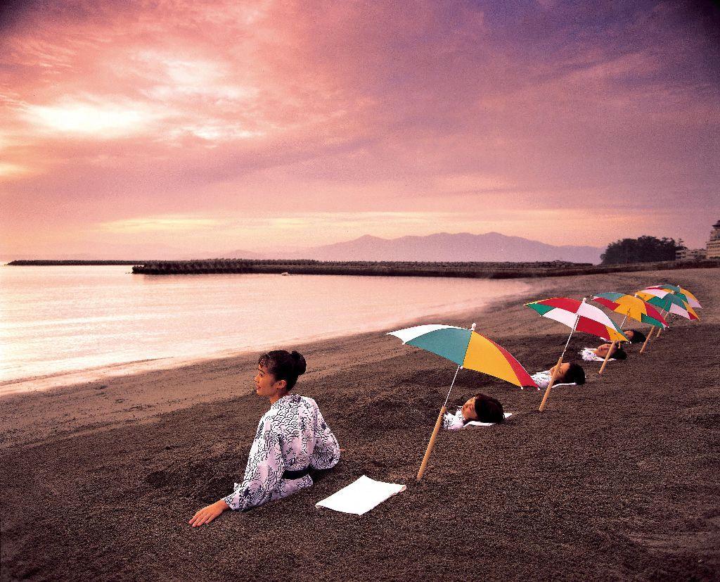 Sand baths at Ibusuki, Japan