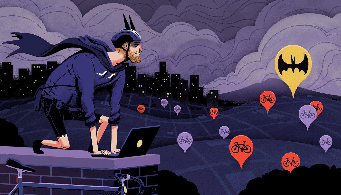 The Bike Batman, by Cole Ott