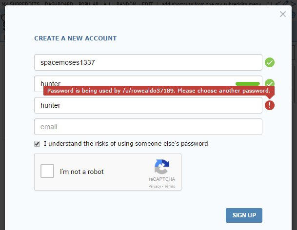 Someone else is using the same password, that's why