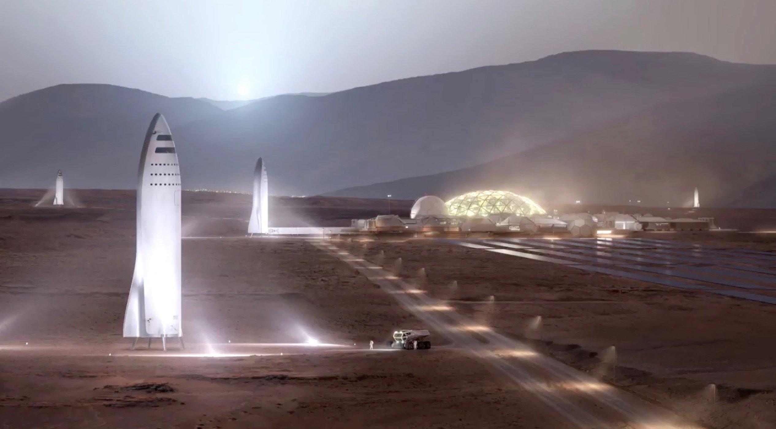 A reusable rocket-spaceship system by SpaceX called the BFR