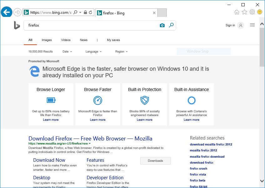 Apparently, ‘Microsoft Edge is the faster, safer browser…’