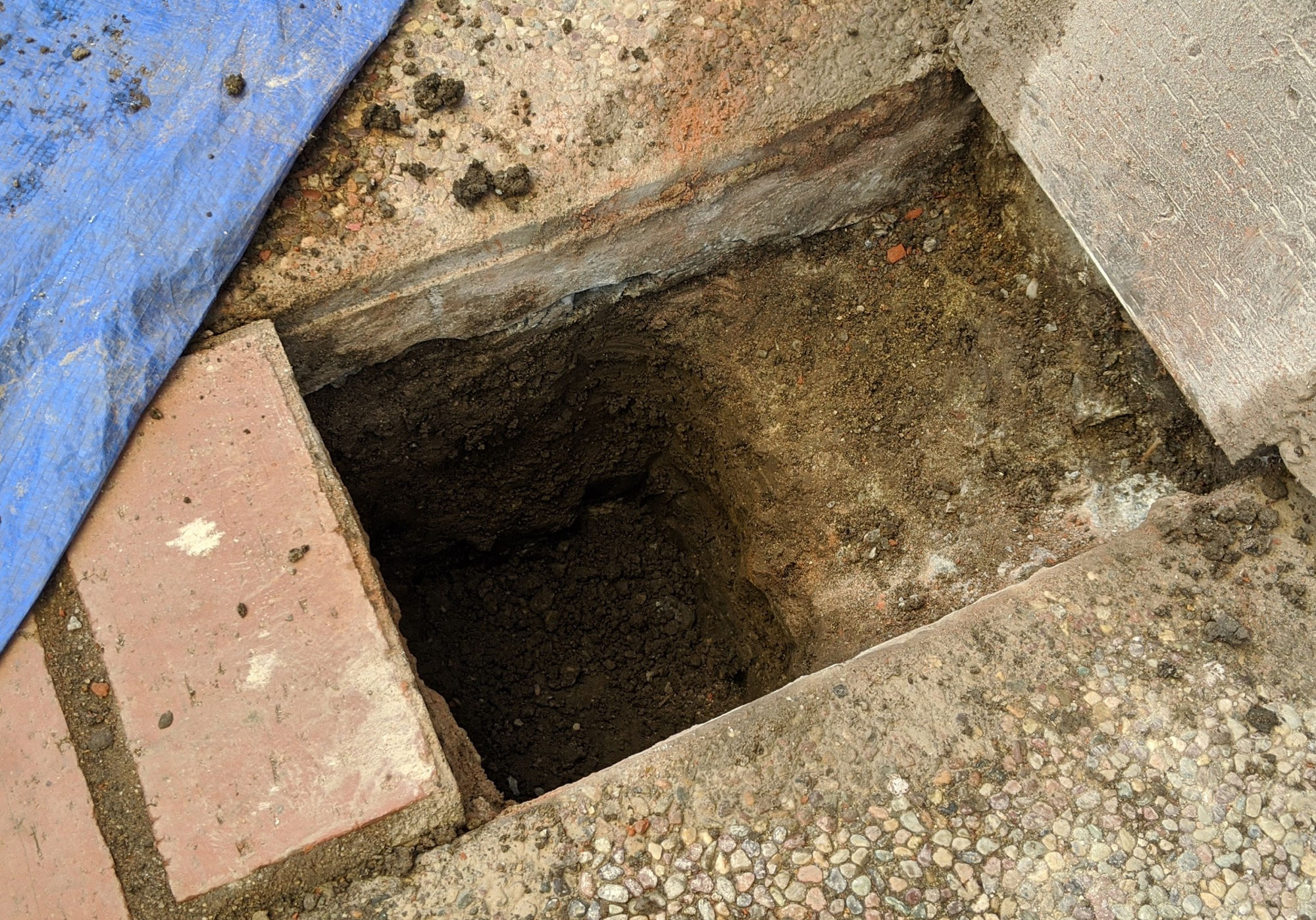 Make a rectangular hole in cement with clean edges