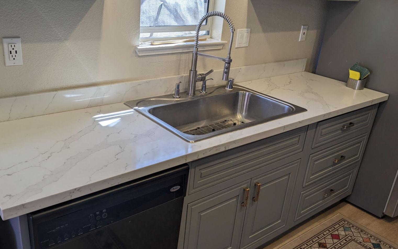 Replace Kitchen Countertop and Topmount Sink with Undermount Sink