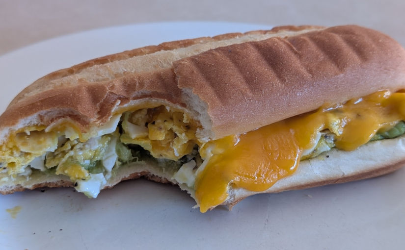 Tasty Toasted Turkey, Egg, Cheese, and Guac Sandwich Recipe