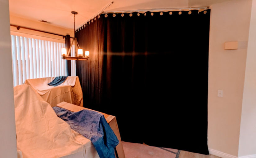 Temporary Dust Blocker and Privacy Wall While Renovating Your Home