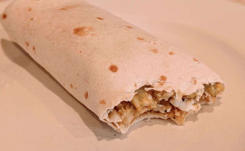 Delicious Egg, Hashbrown, and Avocado Breakfast Burrito