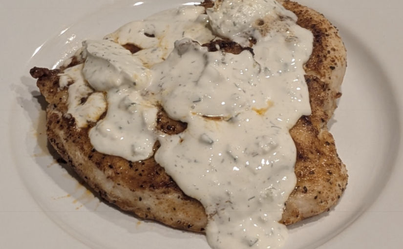 Delicious Air-Fried Chicken Breast With Tzatziki