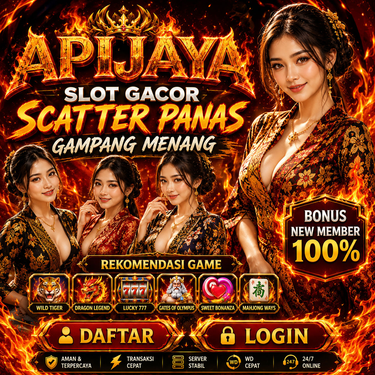 APIJAYA: Slot QRIS Favorit dengan Banyak Pilihan Game Populer