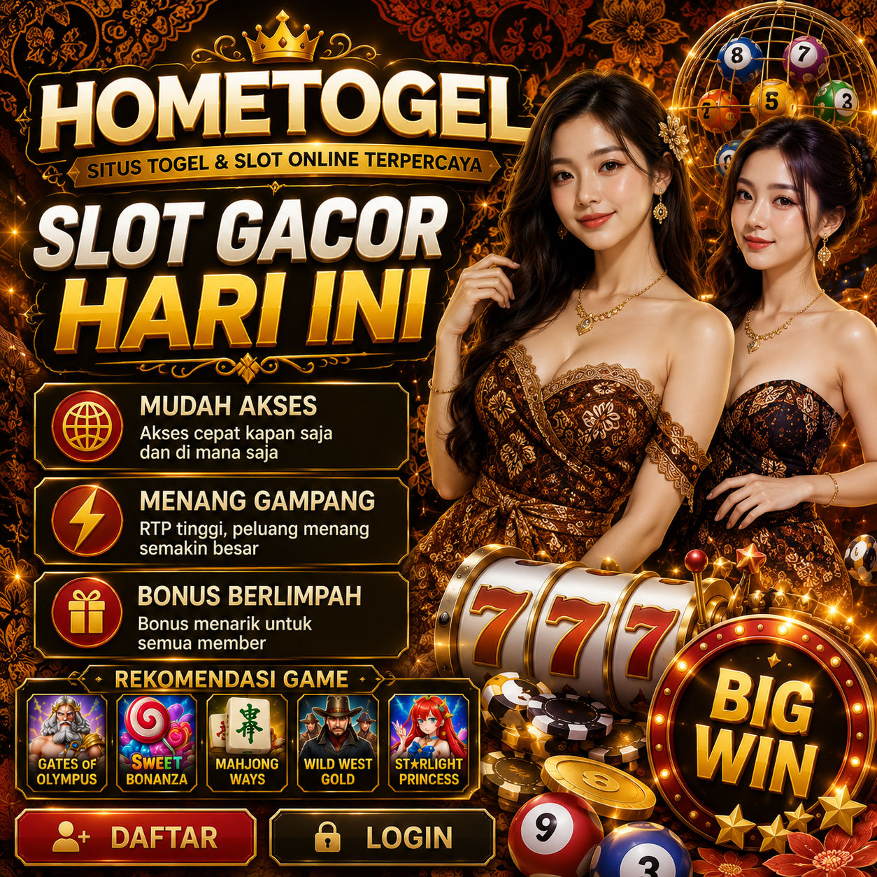 HOMETOGEL 💥 Link Login Agen Togel Online Toto Maxwin Gacor Hari Ini Mudah Menang