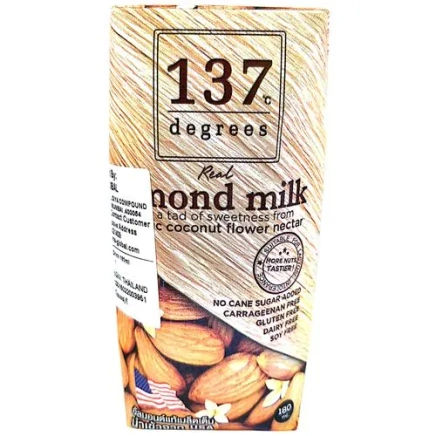 Almond milk 137 137 degree,