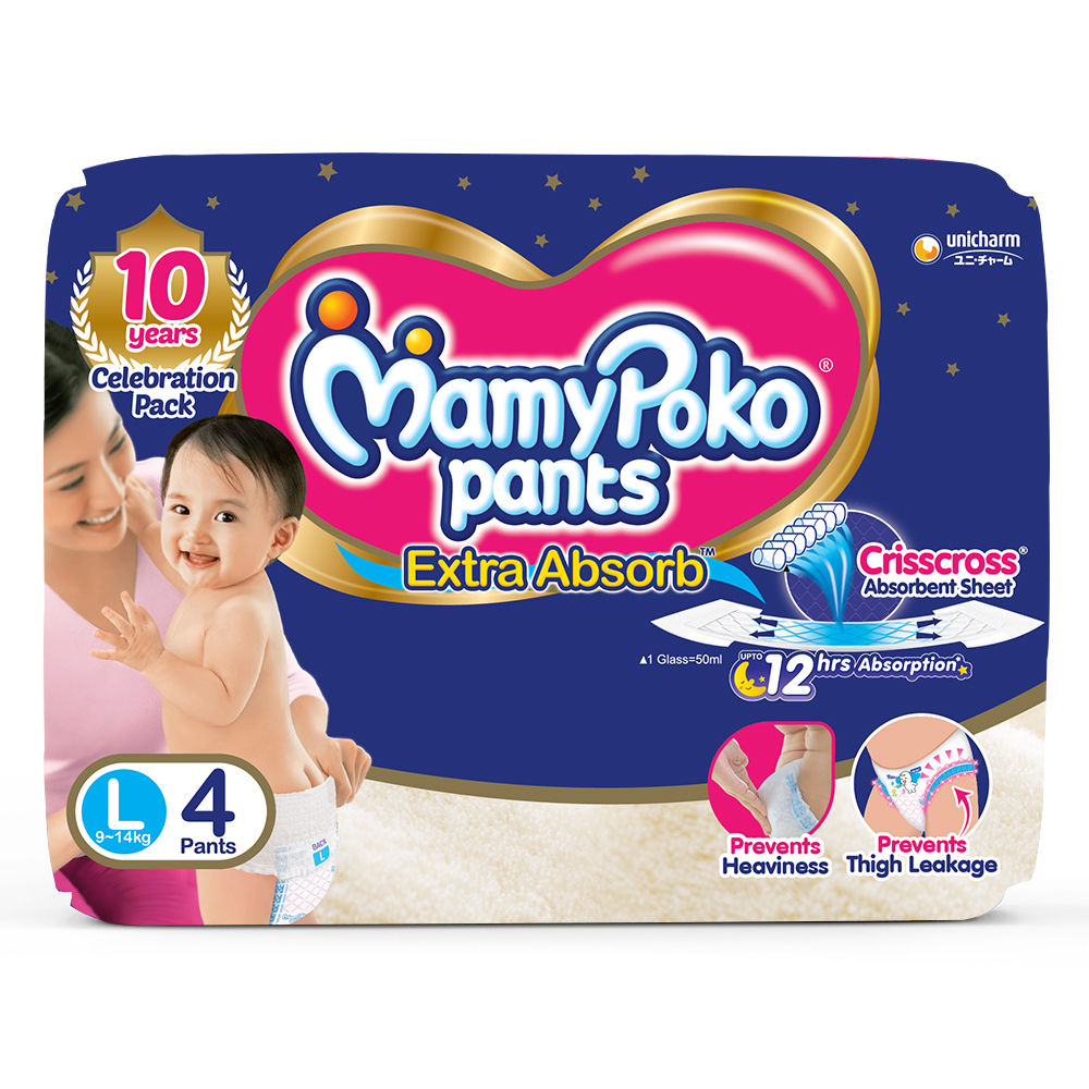 White Mamypoko Pants Standard Diapers Large Pack Of 34 at Best Price in  Mumbai  Jameco