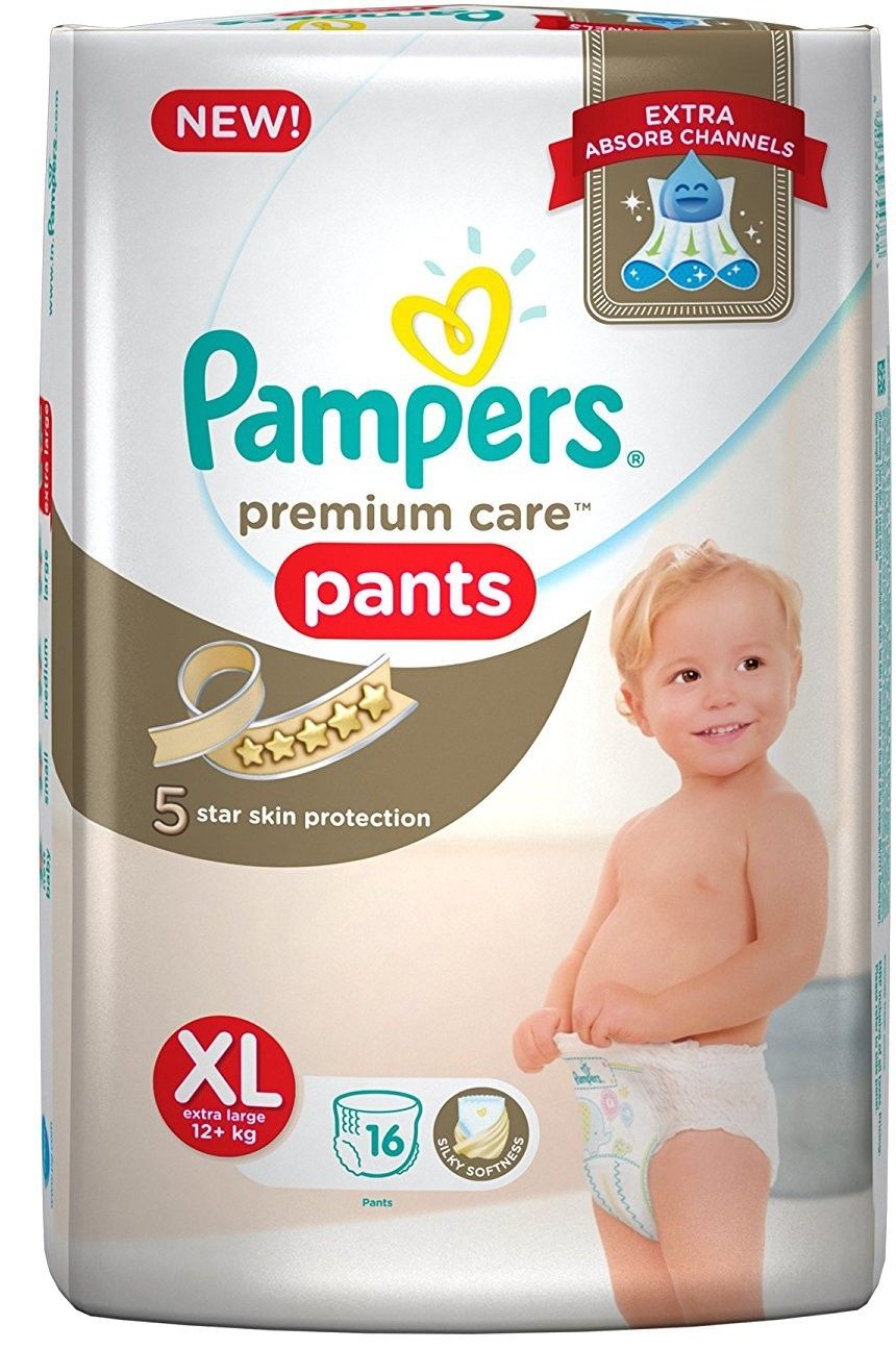 Buy Pampers Premium Care Pants, Double Extra Large size baby Diapers, (XXL)  60 Count(15-25Kg) Online at Best Prices in India - JioMart.