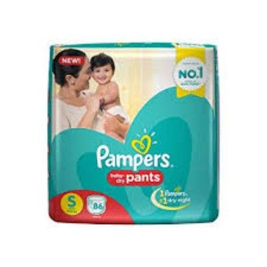 Pampers Baby Pant Diapers S-86 (MRP 1049), Size: Small