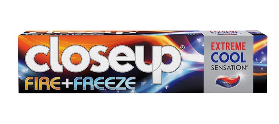 closeup fire freeze toothpaste 150gm