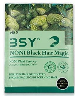 Buy BSY Noni Black Hair Magic al Hair Color Dye Shampoo20mlx12pcs Online  at desertcartINDIA