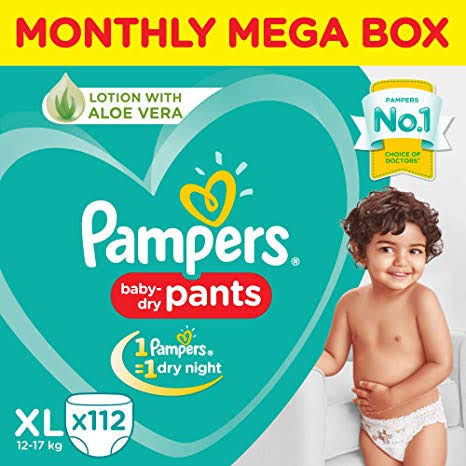 Pampers Baby Pant Diapers Xl56 Size Extra Large