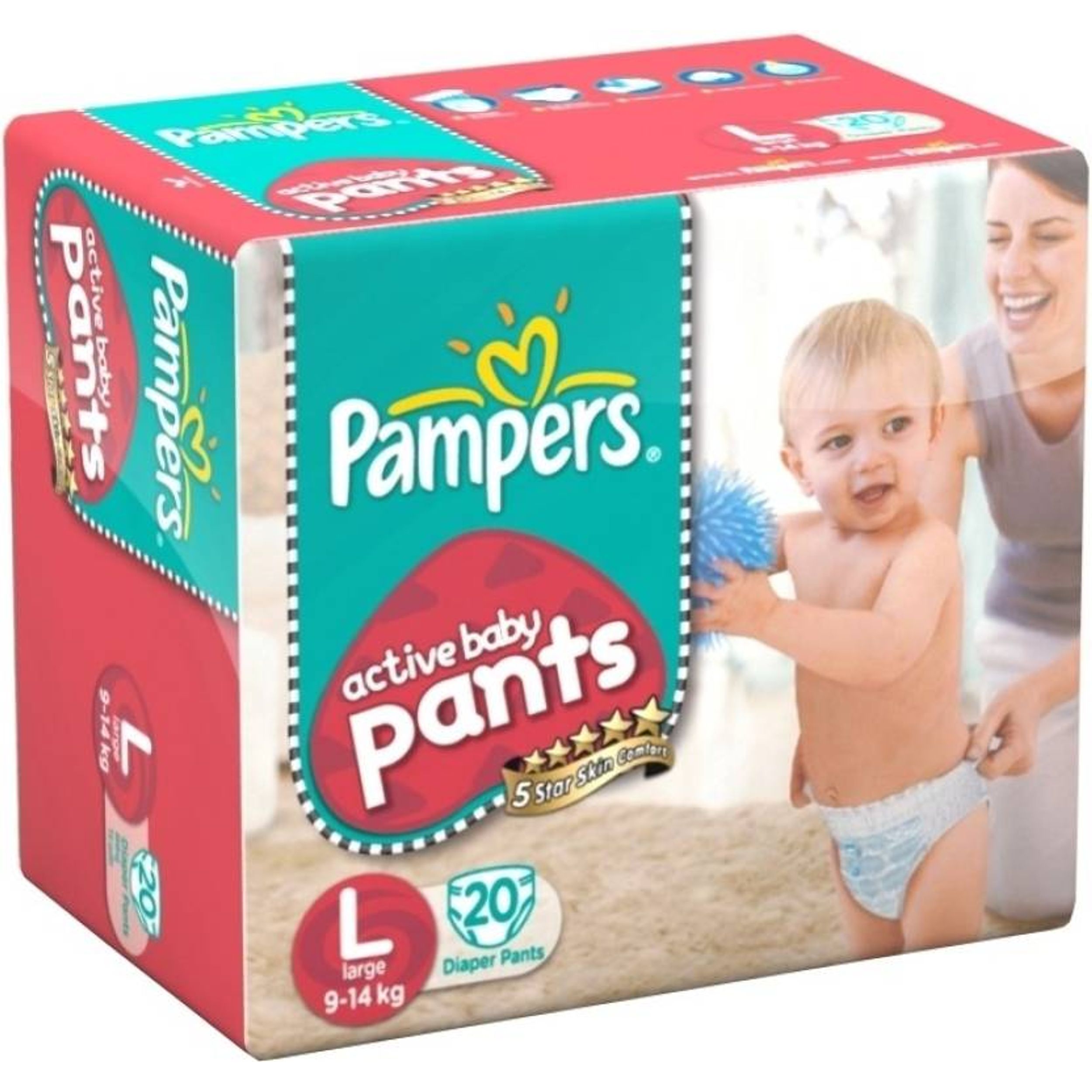 Pampers Giant Pack Active Baby Junior 5 11 - 16 kg disposable diapers 64  pieces - VMD parfumerie - drogerie